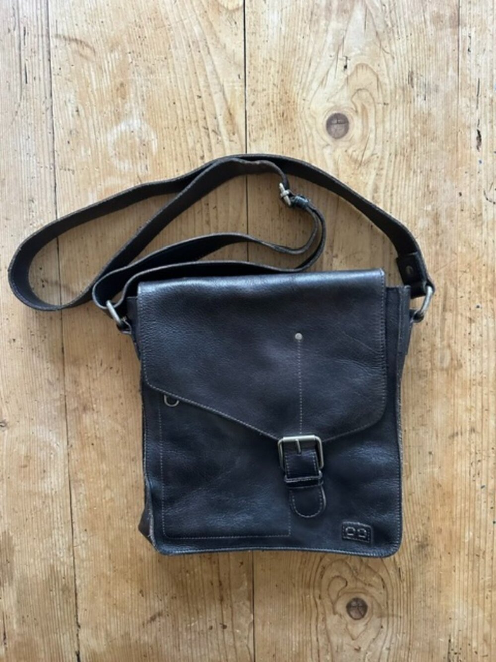 Bed Stu Black Venice Beach Crossbody Bag